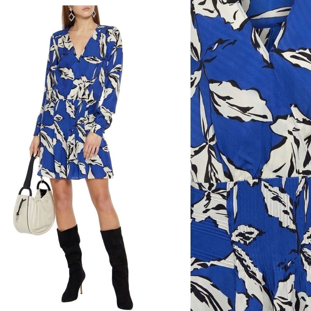 Veronica Beard Blue silk dress size 6